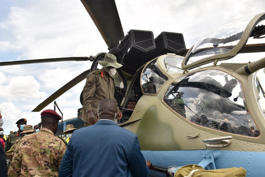 President Museveni Commissions First Overhauled Russian Helicopter In Africa