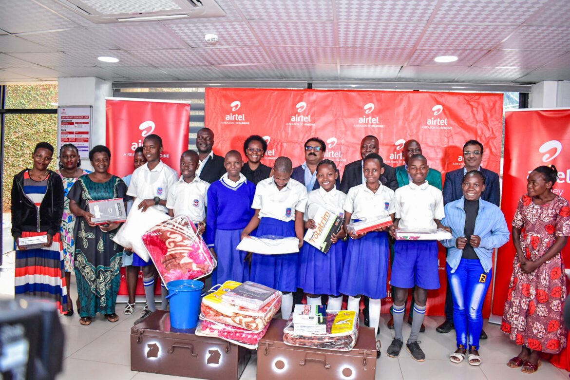 Airtel Uganda Rewards Top PLE Performers with Secondary School Start-Up Kit