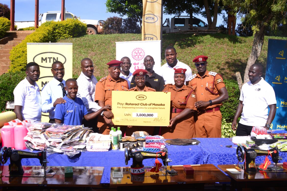 MTN Uganda supports vocational training program at Masaka Main Prison with technical equipment￼