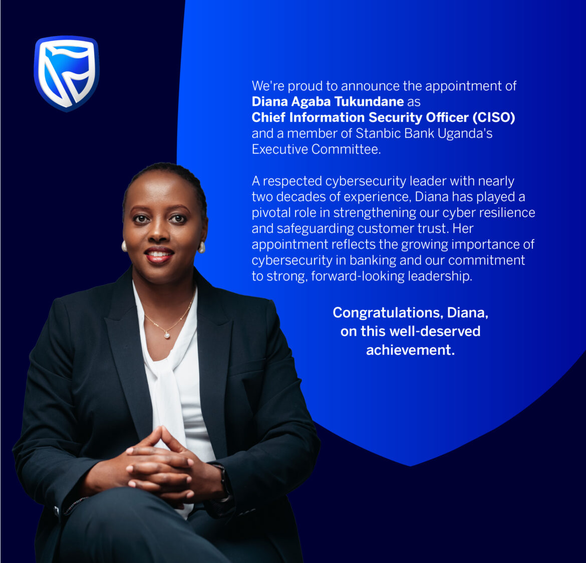 Stanbic Bank Appoints Diana Agaba Tukundane as Chief Information Security Officer